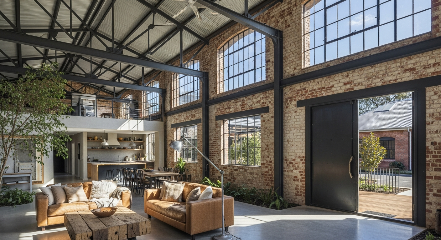 Loft industrial convertido