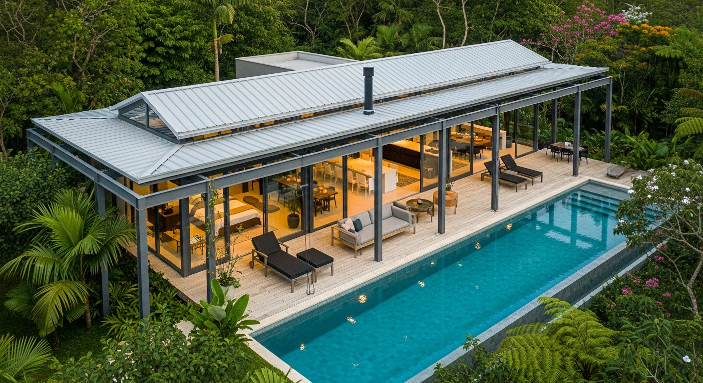 Residencia com piscina